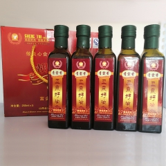 青云香纯绿色亚麻籽油热榨礼盒 250ml*5瓶 瓶