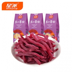 星派紫软条紫心地瓜条连城特产健康紫薯干 250g*3盒 盒