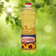 露丝阳光葵花籽油俄罗斯原瓶进口天然非转基因一级压榨葵花籽油 1L 瓶装